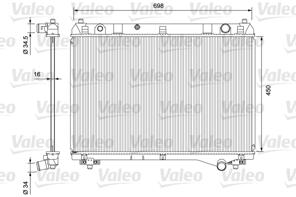 VALEO 701722 Radiator,...