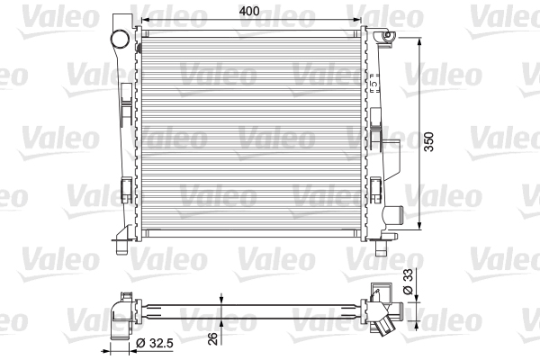 VALEO 701724 Radiatore,...