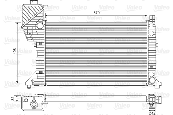 VALEO 730229 Radiatore,...