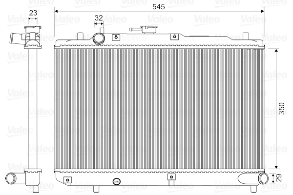 VALEO 731036 Radiatore, Raffreddamento motore