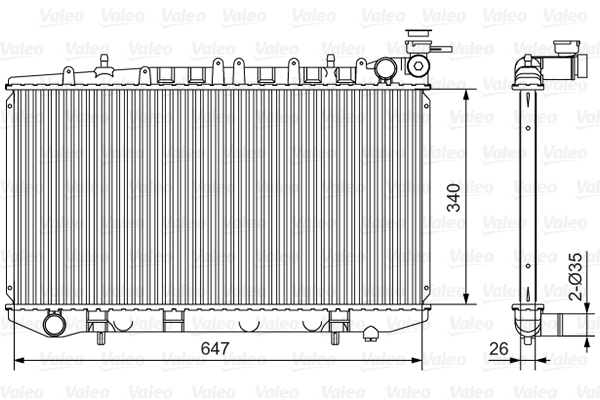 VALEO 731090 Radiatore,...