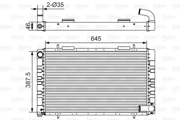 VALEO 731235 Radiatore, Raffreddamento motore