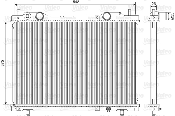 VALEO 731972 Radiatore, Raffreddamento motore-Radiatore, Raffreddamento motore-Ricambi Euro