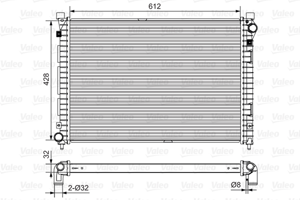 VALEO 732399 Radiatore, Raffreddamento motore-Radiatore, Raffreddamento motore-Ricambi Euro