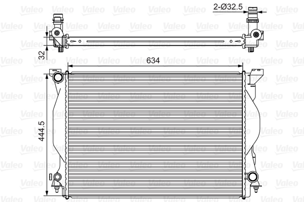 VALEO 734419 Radiatore, Raffreddamento motore-Radiatore, Raffreddamento motore-Ricambi Euro