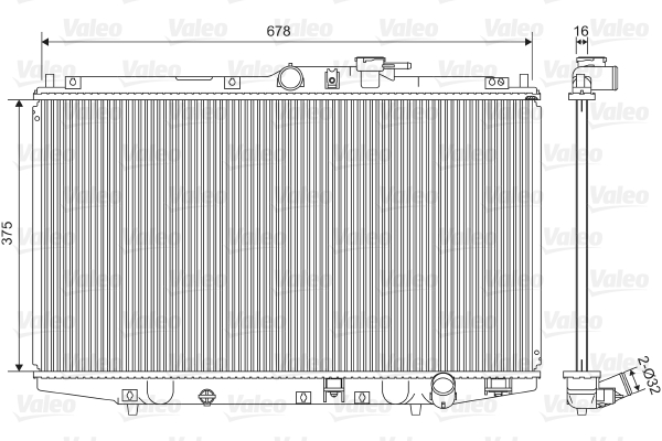 VALEO 734716 Radiatore,...