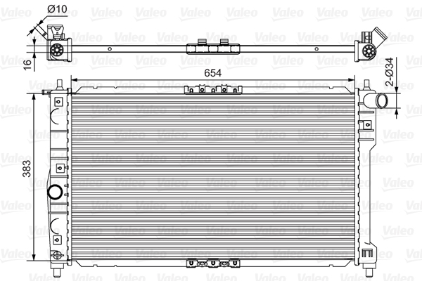 VALEO 734767 Radiatore,...