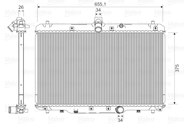 VALEO 735400 Radiatore,...