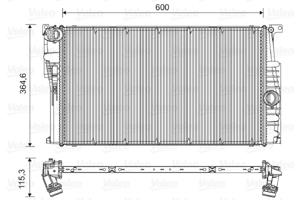 VALEO 735451 Radiatore, Raffreddamento motore