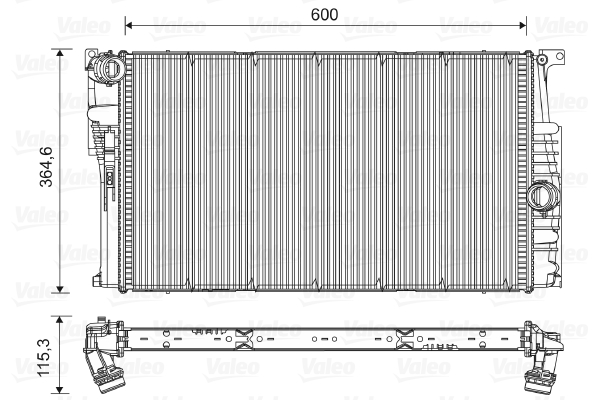 VALEO 735454 радиатор,...