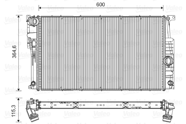 VALEO 735455 радиатор,...