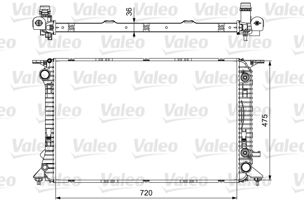 VALEO 735473 Radiatore, Raffreddamento motore