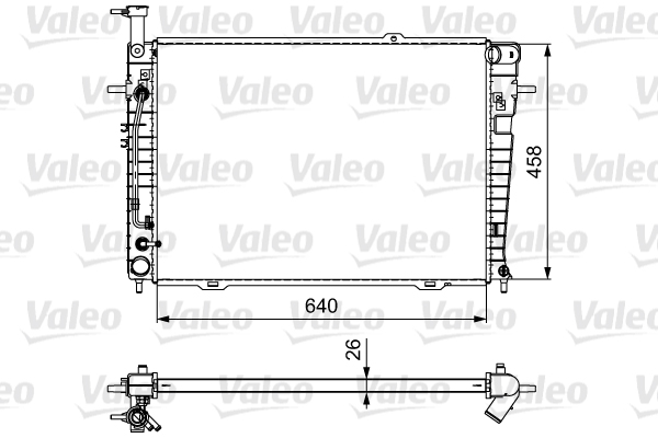 VALEO 735543 Radiatore, Raffreddamento motore-Radiatore, Raffreddamento motore-Ricambi Euro