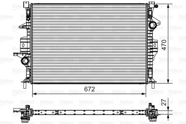 VALEO 735551 Radiatore, Raffreddamento motore