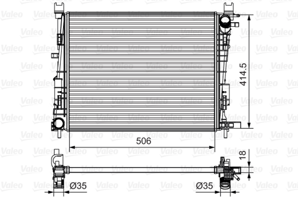 VALEO 735634 Radiatore, Raffreddamento motore