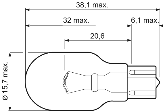 Bulb, direction indicator 2