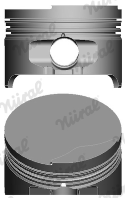NÜRAL 87-104200-10 Piston for cylinder 3 for cylinder 4 for DACIA MAHINDRA RENAULT NISSAN RENAULT