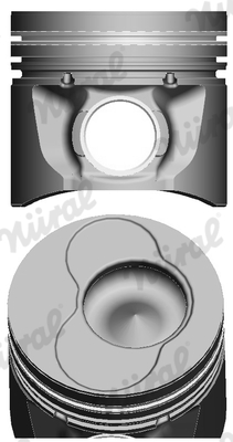 NÜRAL 87-114907-95 Piston for cylinder 3 for cylinder 4 for AUDI FORD MULTICAR SEAT SKODA VW