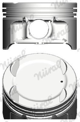 NÜRAL 87-124806-00 Piston for FIAT LANCIA