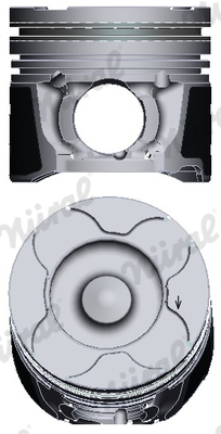 NÜRAL 87-126000-10 Piston for OPEL SAAB VAUXHALL