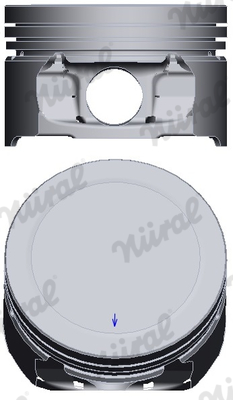 NÜRAL 87-139407-00 Piston for CITROËN PEUGEOT