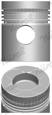 NÜRAL 87-176900-00 Piston for MERCEDES-BENZ