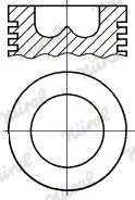 NÜRAL 87-207700-00 Πιστόνι for FIAT