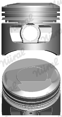 NÜRAL 87-214100-10 Πιστόνι