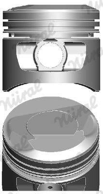 NÜRAL 87-214107-10 Piston for FORD MORGAN