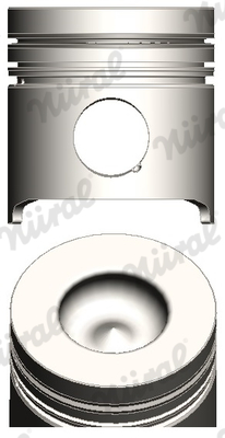 NÜRAL 87-244500-40 Piston for FIAT