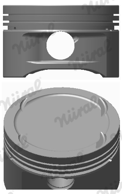 NÜRAL 87-287500-30 Elastoval ® Piston for DAEWOO MERCEDES-BENZ PUCH SSANGYONG