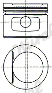 NÜRAL 87-306900-00 Piston for OPEL VAUXHALL