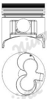 NÜRAL 87-307607-10 Πιστόνι