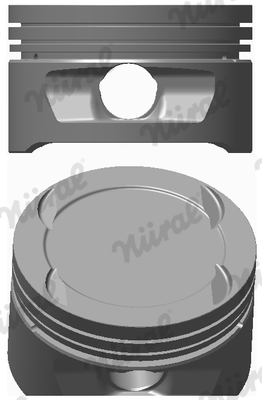 NÜRAL 87-307800-10 Piston