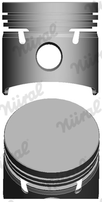 NÜRAL 87-334600-00DP Piston for DAF RENAULT VOLVO