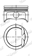 NÜRAL 87-424507-00 Πιστόνι for MAZDA