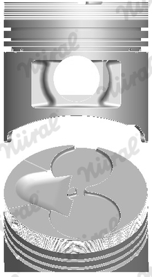 NÜRAL 87-432000-00 Piston for HYUNDAI