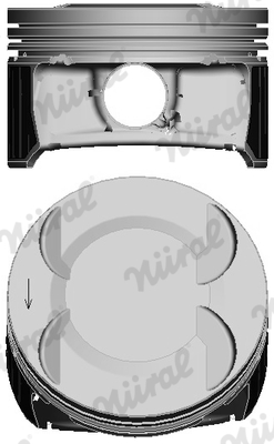 NÜRAL 87-435307-00 Piston for BUICK (SGM) CHEVROLET CHEVROLET (SGM) HOLDEN OPEL VAUXHALL