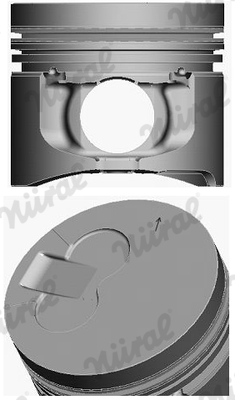 NÜRAL 87-444200-10 Piston for cylinder 3 for cylinder 4 for DODGE FORD AFRICA MITSUBISHI