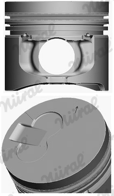 NÜRAL 87-444207-10 Piston for cylinder 3 for cylinder 4 for DODGE FORD AFRICA MITSUBISHI