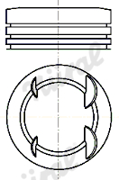 NÜRAL 87-450400-10 Piston for DACIA NISSAN RENAULT