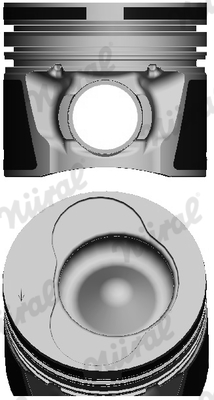 NÜRAL 87-501500-40 Piston for VW