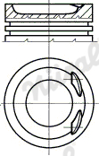 NÜRAL 87-501900-00 Piston for FORD MERCEDES-BENZ SEAT VW
