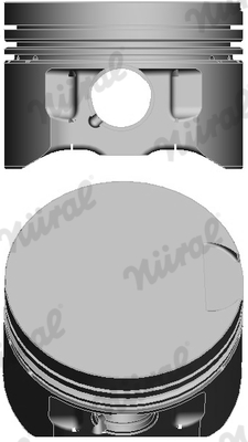 NÜRAL 87-502907-00 Piston for AUDI SEAT SKODA VW