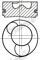 NÜRAL 87-522900-30 Piston for RENAULT TRUCKS