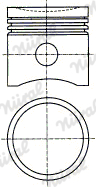 NÜRAL 87-525900-00 Piston for AUSTIN MG WOLSELEY