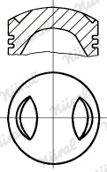 NÜRAL 87-527200-00 Piston for ALFA ROMEO