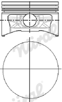 NÜRAL 87-528408-00 Piston for FIAT