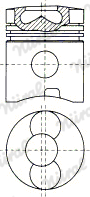NÜRAL 87-740900-10 Πιστόνι