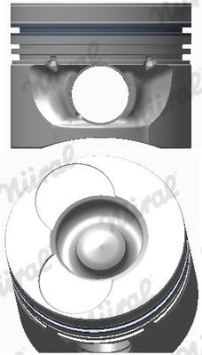 NÜRAL 87-743107-50 Piston for MERCEDES-BENZ MULTICAR PUCH SSANGYONG